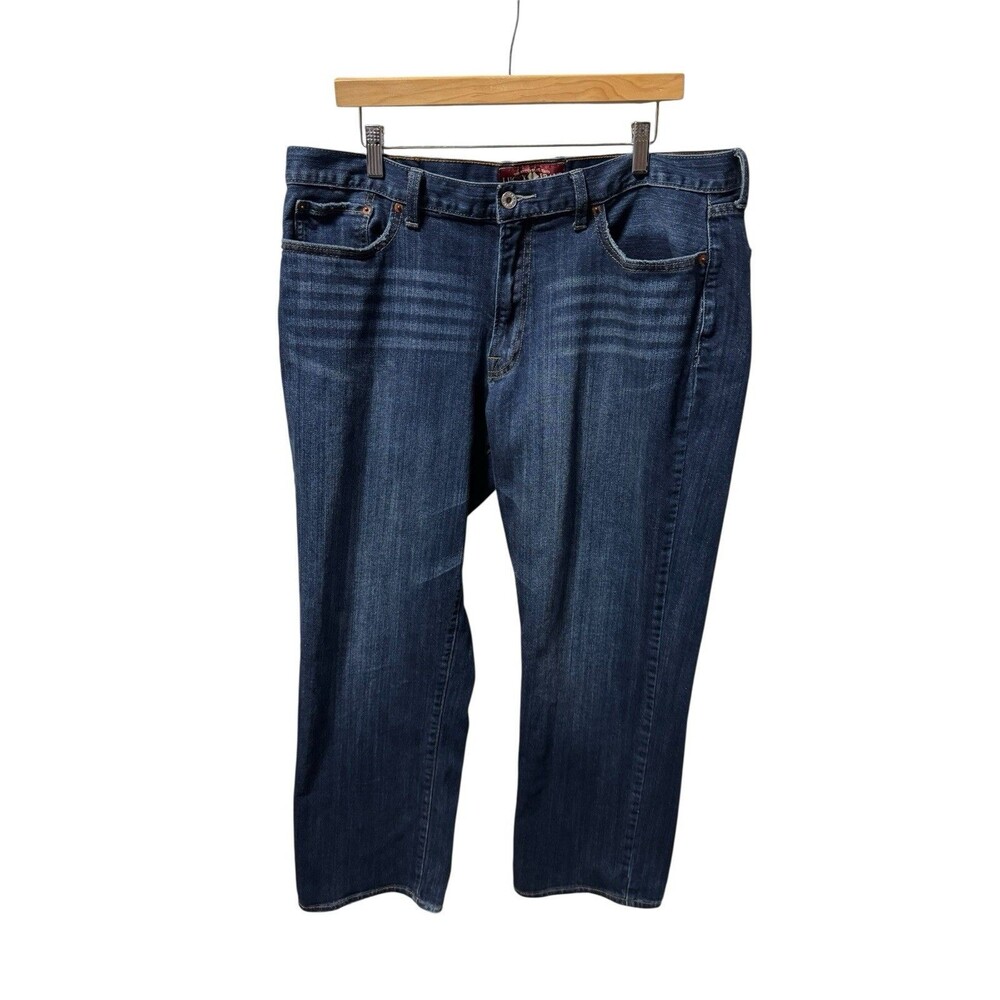 Lucky Brand Jeans Men 38x30 Blue 361 Vintage Straight Dark Wash Denim